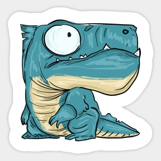 cute cartoon dinosaur Sticker